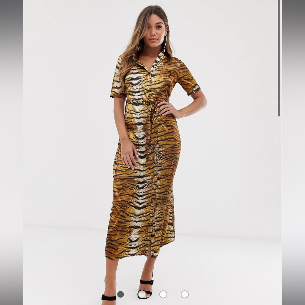 NWOT Printed Shirt Dress ASOS